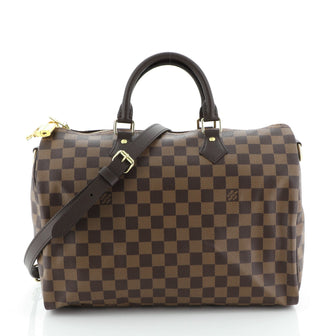 Louis Vuitton Speedy Bandouliere Bag Damier 35