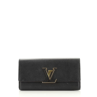 Louis Vuitton Capucines Wallet Leather