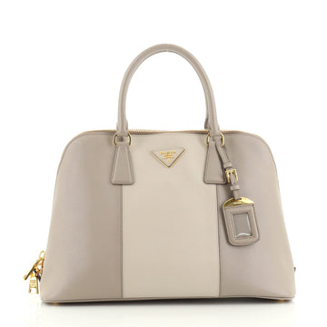 Prada Bicolor Promenade Bag Saffiano Leather Medium