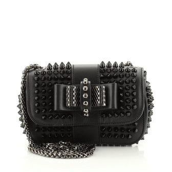 Christian Louboutin Sweet Charity Crossbody Bag Spiked Leather Mini