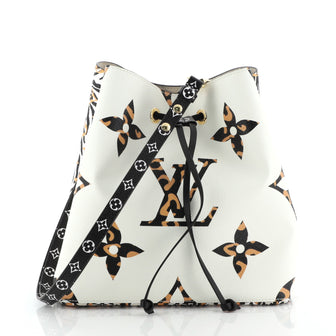 Louis Vuitton NeoNoe Handbag Limited Edition Jungle Monogram Giant