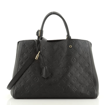 Louis Vuitton Montaigne Handbag Monogram Empreinte Leather GM