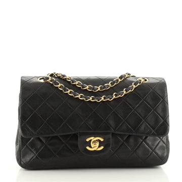 Chanel Vintage Classic Double Flap Bag Quilted Lambskin Medium