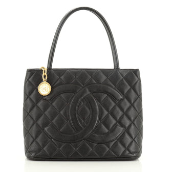 Chanel Medallion Tote Quilted Caviar