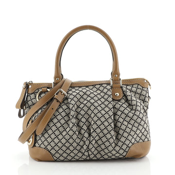 Gucci Sukey Top Handle Satchel Diamante Canvas Medium