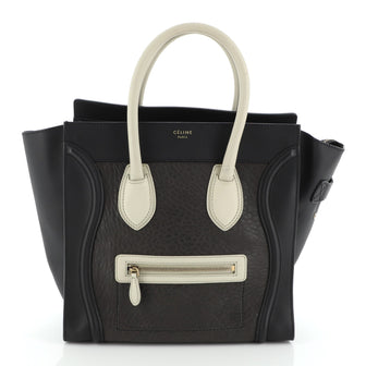 Celine Tricolor Luggage Bag Leather Mini