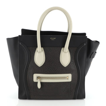 Celine Tricolor Luggage Bag Leather Mini