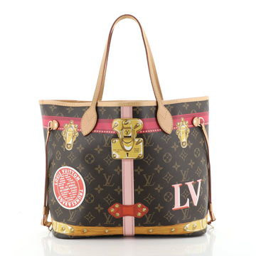Louis Vuitton Neverfull NM Tote Limited Edition Summer Trunks Monogram Canvas MM