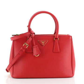 Prada Galleria Double Zip Tote Saffiano Leather Medium