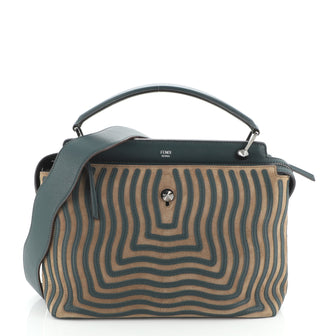 Fendi DotCom Click Shoulder Bag Hypnotic Suede Medium