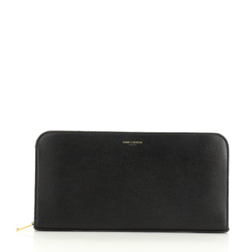 Saint Laurent Zippy Organizer Wallet Leather