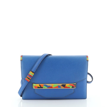Hermes Vintage Faco Shoulder Bag Courchevel with Lizard Small