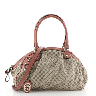 Gucci Sukey Boston Bag Diamante Canvas