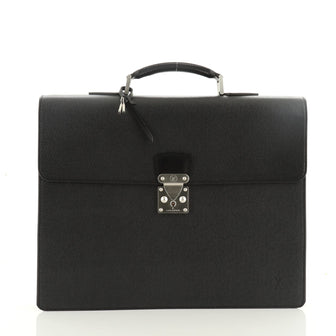 Louis Vuitton Serviette Moskova Briefcase Taiga Leather