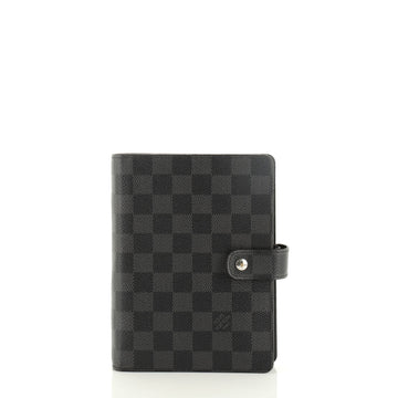 Louis Vuitton Ring Agenda Cover Damier Graphite MM