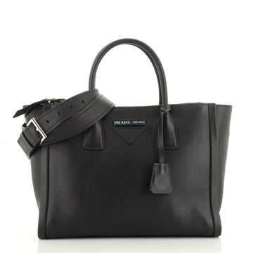 Prada Concept Double Zip Tote Calfskin Medium