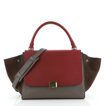 Celine Tricolor Trapeze Bag Leather Medium