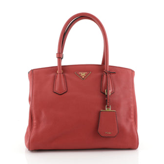 Prada East West Convertible Tote Vitello Daino Medium