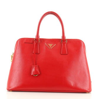 Prada Promenade Bag Vernice Saffiano Leather Large