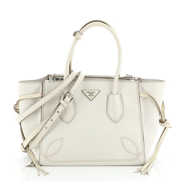 Prada Tassel Twin Pocket Tote City Calf Small