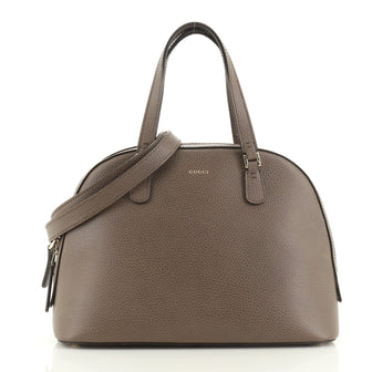Gucci Lady Dollar Dome Satchel Leather Medium
