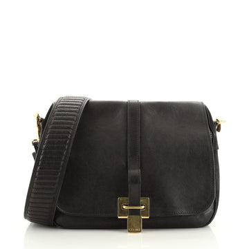 Celine Flap Messenger Bag Leather and Suede