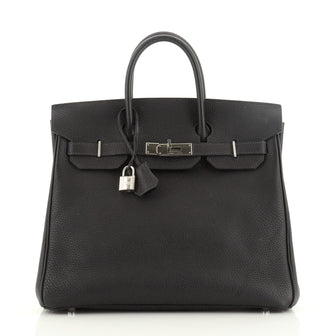 Hermes HAC Birkin Bag Blue Fjord with Palladium Hardware 32