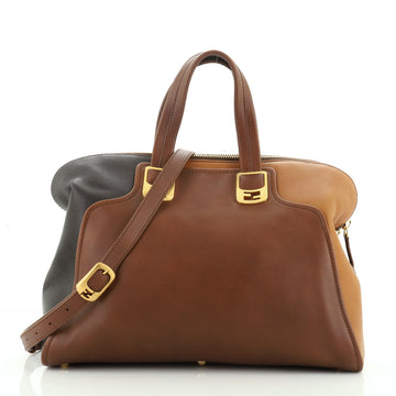 Fendi Chameleon Convertible Satchel Leather Large