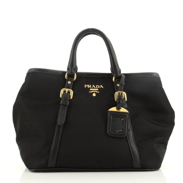 Prada Convertible Belted Tote Tessuto Medium