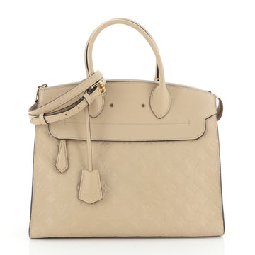 Louis Vuitton Pont Neuf Handbag Monogram Empreinte Leather GM