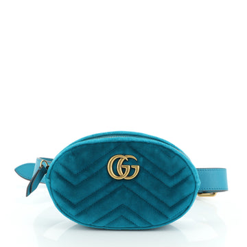 Gucci GG Marmont Belt Bag Matelasse Velvet