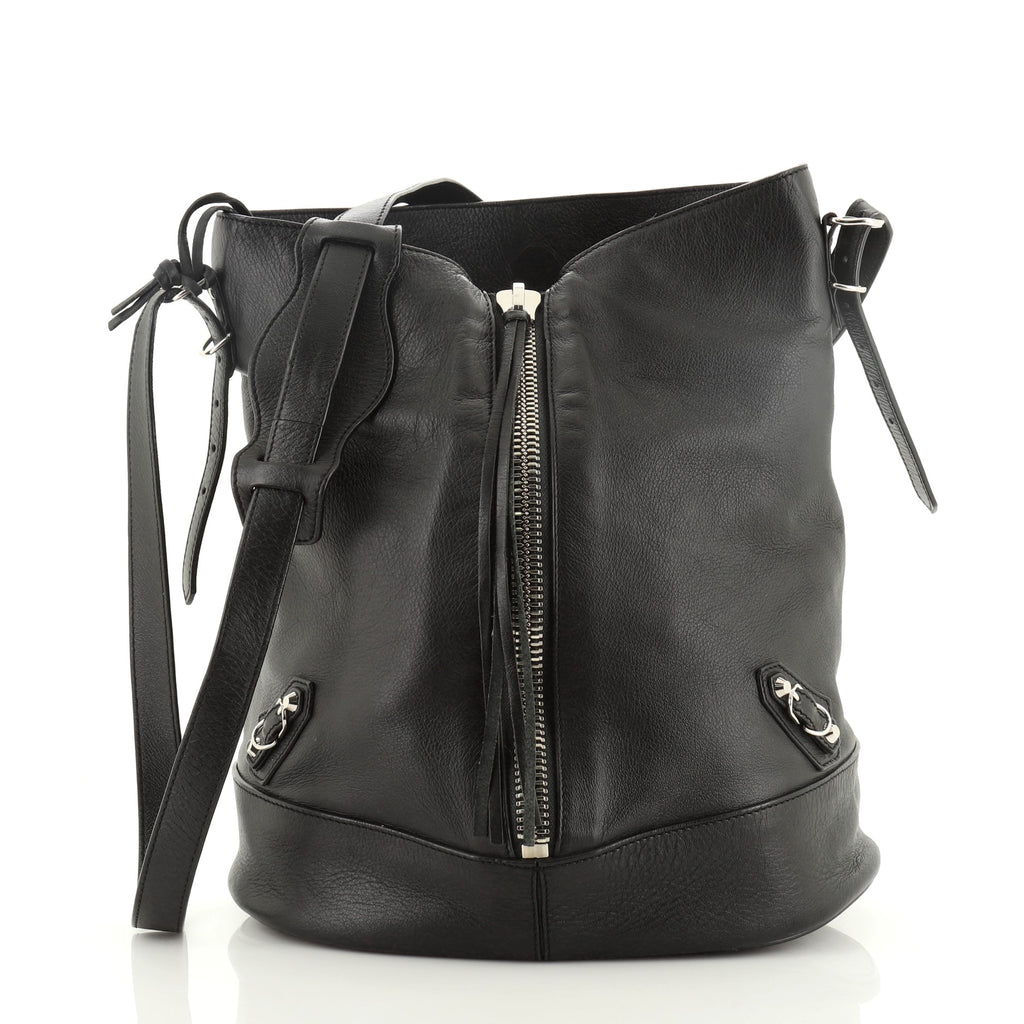 Balenciaga Drop Bucket Bag Leather Black 544952