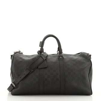 Louis Vuitton Keepall Bandouliere Bag Damier Infini Leather 45