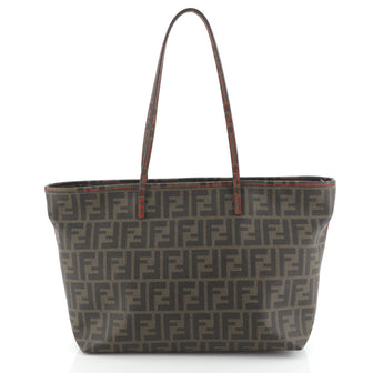Fendi Roll Tote Zucca Coated Canvas Medium