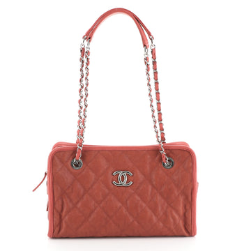 Chanel French Riviera Tote Quilted Caviar Small