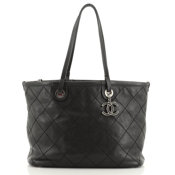 Chanel Fever Tote Quilted Caviar Small