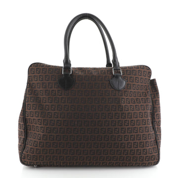 Fendi Zip Weekender Bag Zucchino Canvas Large
