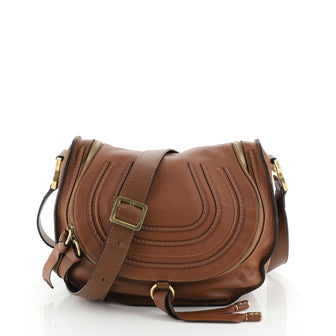 Chloe Marcie Zip Crossbody Bag Leather Medium