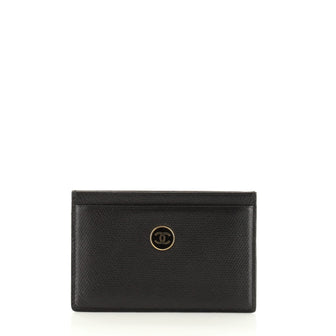 Chanel Vintage CC Button Classic Card Holder Leather
