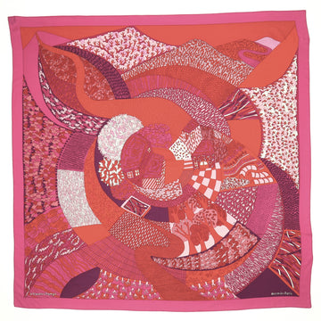 Hermes A Travers Champs Scarf Printed Cashmere and Silk 140