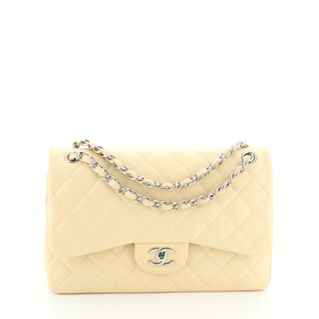Chanel Classic Double Flap Bag Quilted Caviar Jumbo