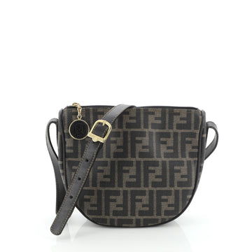 Fendi Zip Crossbody Bag Zucca Canvas Mini