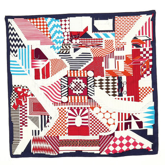 Hermes Promenade Au Faubourg Scarf Printed Silk 90