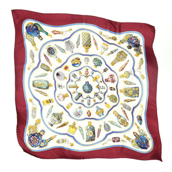Hermes Pourvu Qu'On Ait l'Ivresse Plisse Scarf Printed Silk