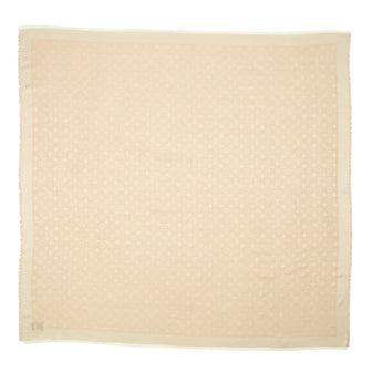 Louis Vuitton Monogram Shawl Silk with Wool