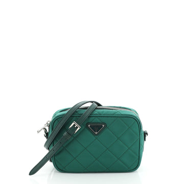 Prada Crossbody Bag Quilted Tessuto Small