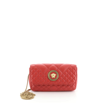 Versace Icon Wallet on Chain Quilted Leather