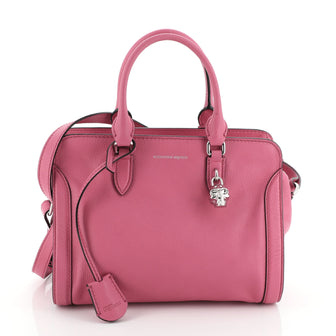 Alexander McQueen Padlock Zip Around Tote Leather Small