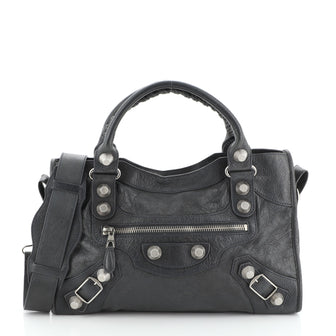 Balenciaga City Giant Studs Bag Leather Medium