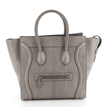 Celine Luggage Bag Python Mini